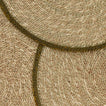Close up view of essential woven placemats 