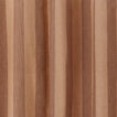 Close up view of Essential striped shower curtain blush / terracotta