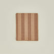 Essential striped shower curtain blush / terracotta