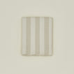 Essential striped shower curtain ivory / flax
