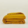 Essential Striped Duvet - Mustard/Bronze