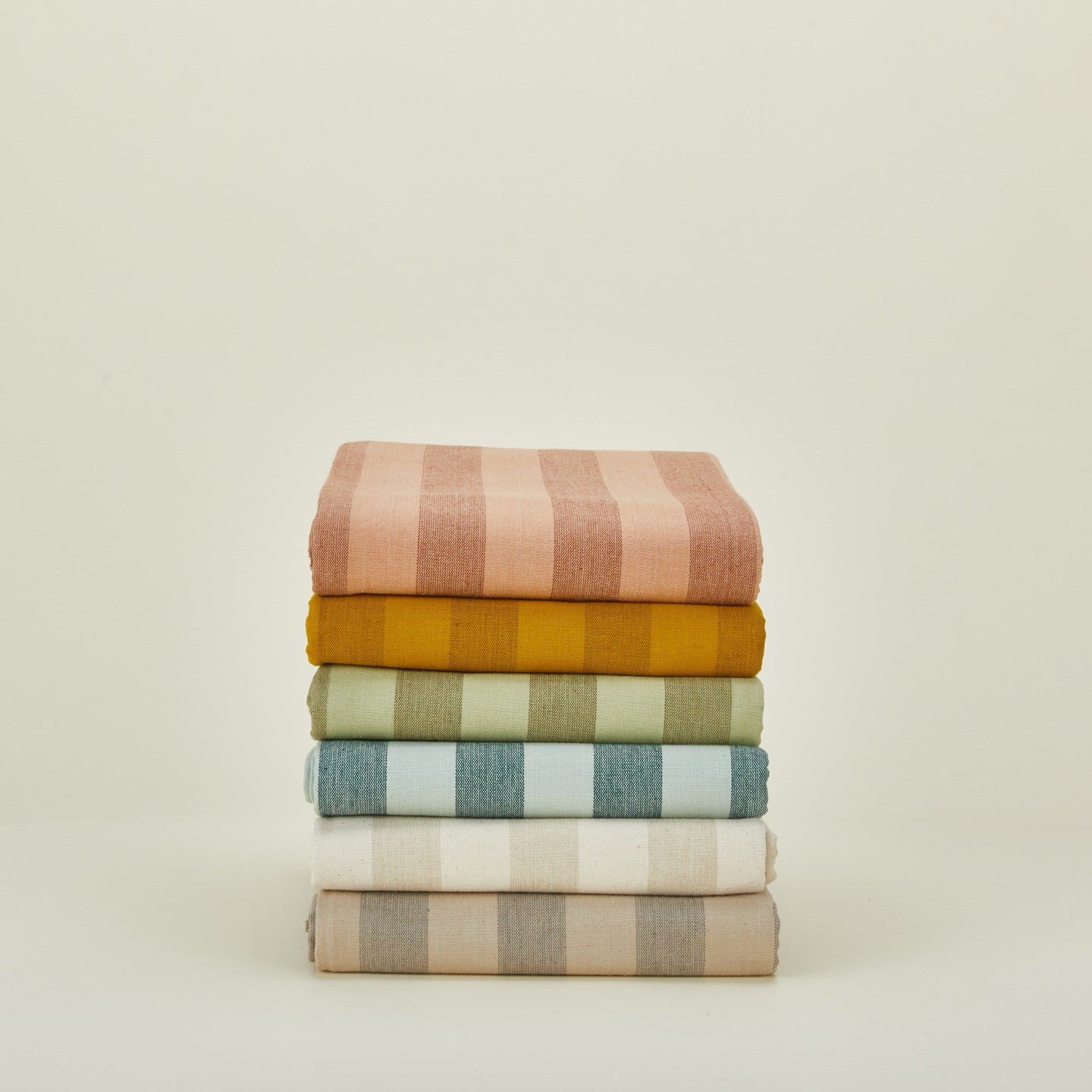 Striped shower curtain family