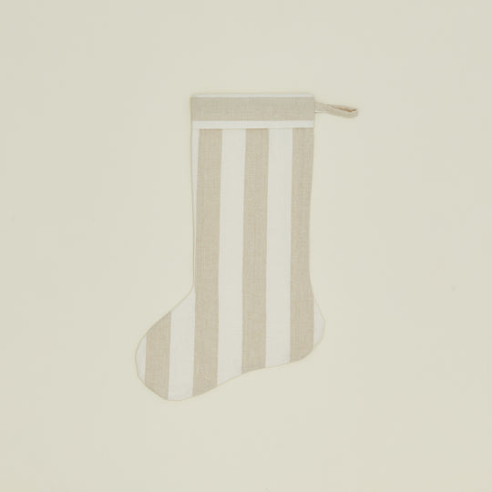 Essential Striped Stocking - Ivory/Flax