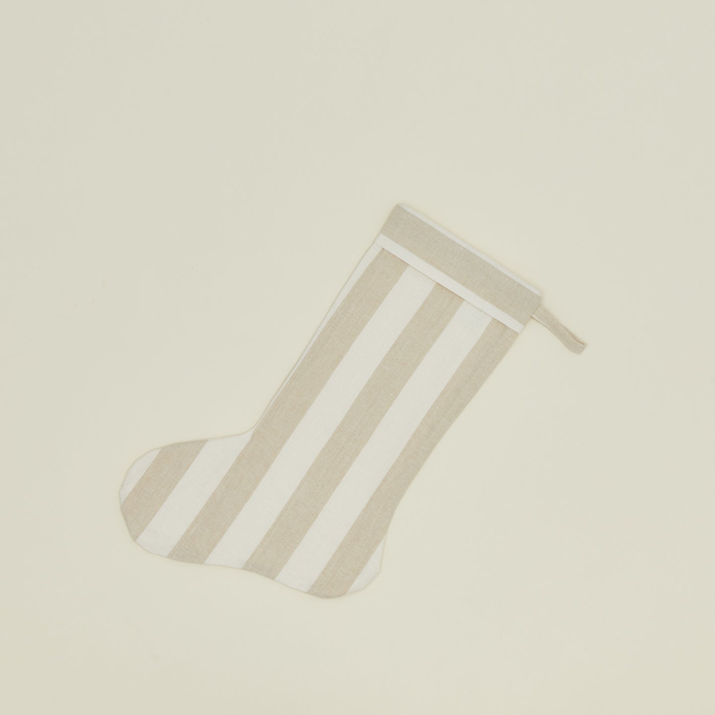 Essential Striped Stocking - Ivory/Flax