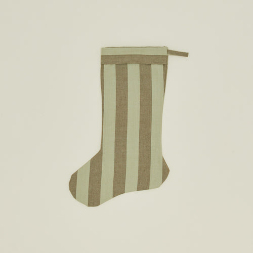Essential Striped Stocking - Olive/Sage