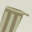 Detailed view of Essential Striped Stocking - Olive/Sage