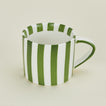 Detailed view of Fodory olive striped mug