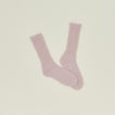 Mohair socks in blush
