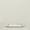 Decorative edge silver platter
