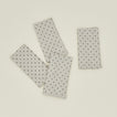 Fog linen flax and black dot linen napkin