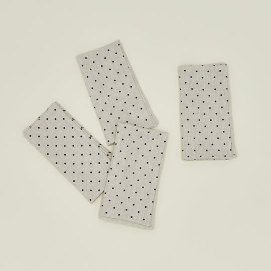 Dot Linen Napkin, Set of 4 - Flax