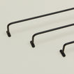 Close up view of iron towel bar family
