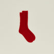 Mohair socks in Red