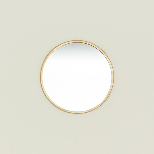 Round Brass Mirror