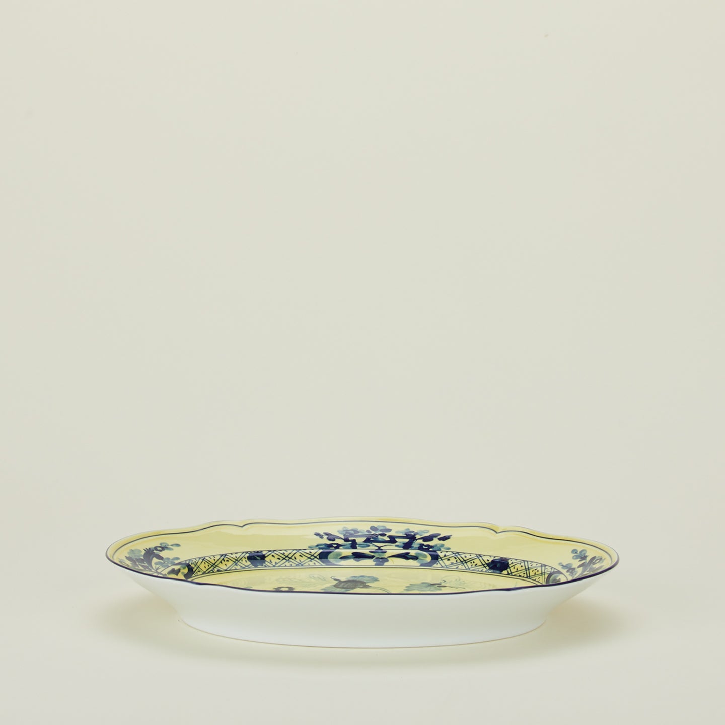 Ginori oval platter in citrino