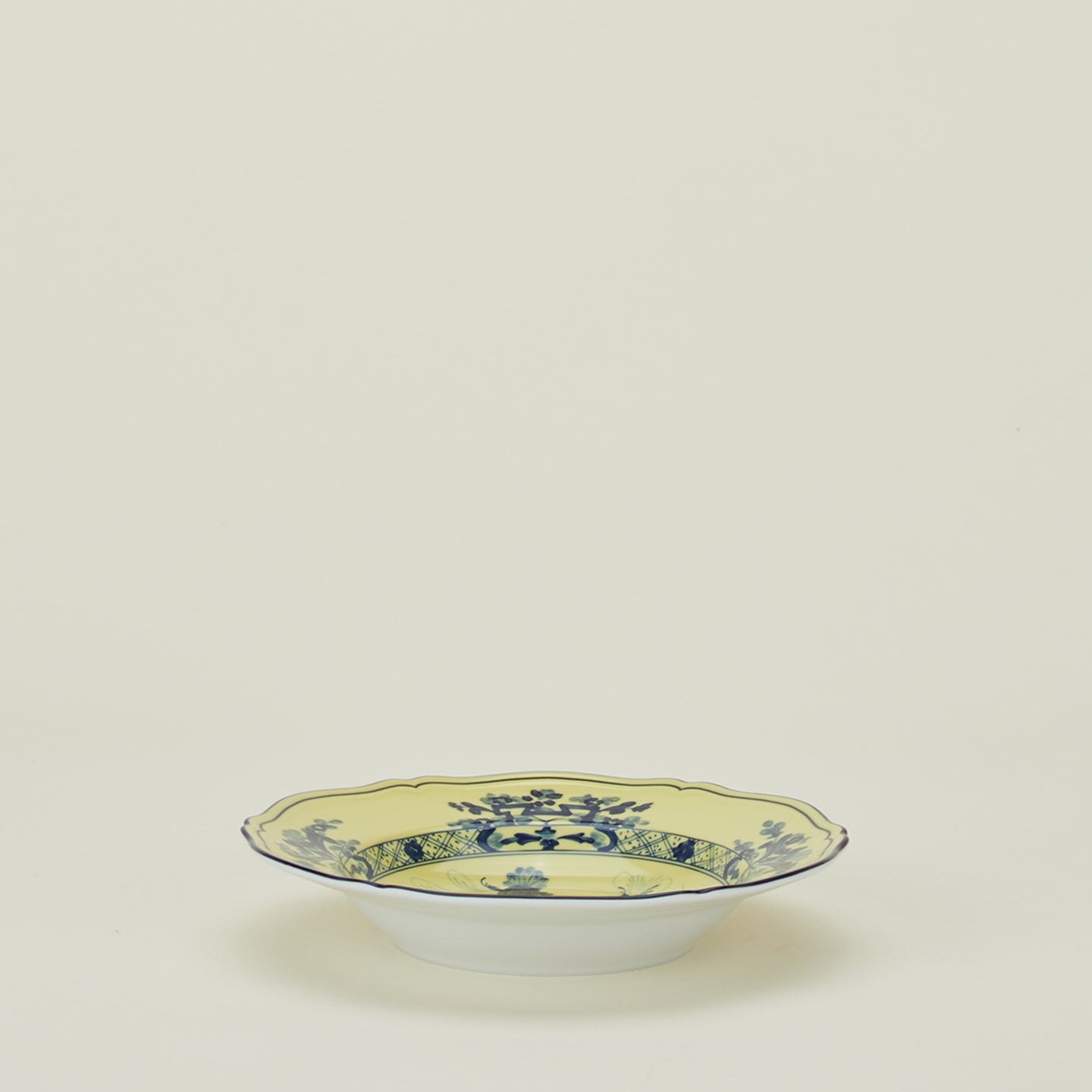 Ginori soup plate in citrino