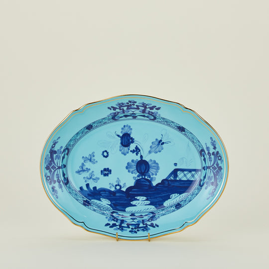 Oriente Italiano Oval Platter, 15" - Iris