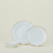 Ginori dinner plate dessert plate and fruit bowl in white