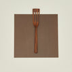 Narrow teak slotted spatula