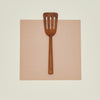 Wide Teak Slotted Spatula