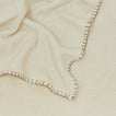 Closeup view of Blanket Stitch Boucle Throw