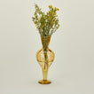 Large glass vase with florals