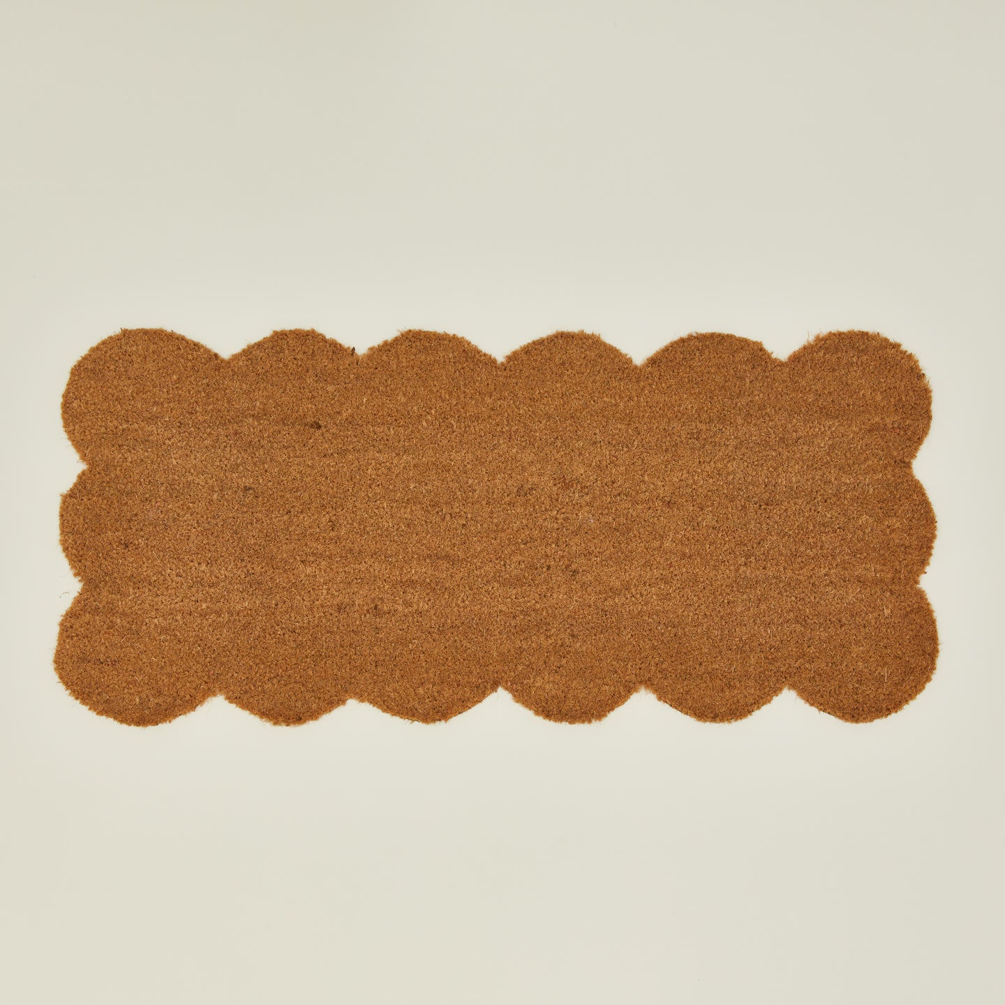 Overhead view of Scalloped doormat