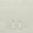Bubble candle holder in clear