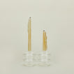 Bubble candle holder in clear with tapers