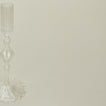 Close up view of Pleated candle holder 
in clear