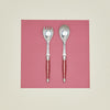 Jean Dubost Salad Servers - Red