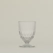 Close up of an Artois wine glass.
