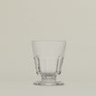 Close up of a Perigord tumbler glass.