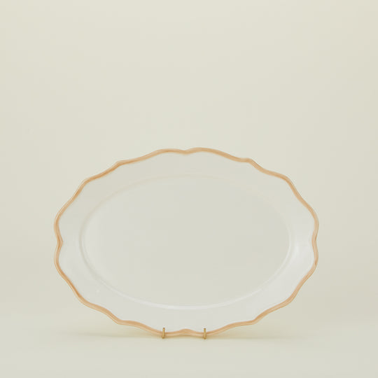 Ogee Edge Oval Platter - Latte