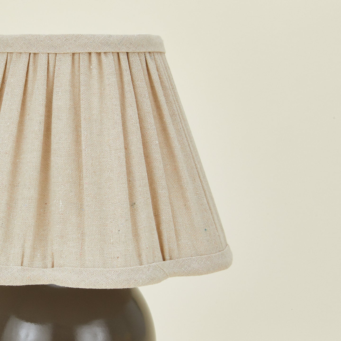 Close up view of Cordane Pleated Table Lamp
