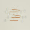 Clip Hanger, Set of 5 - Chalk