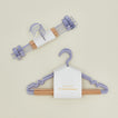 Clip and top hangers in lilac