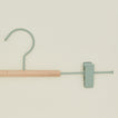 Close up view of Clip hanger in sage