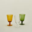 Optic goblets in various colors
