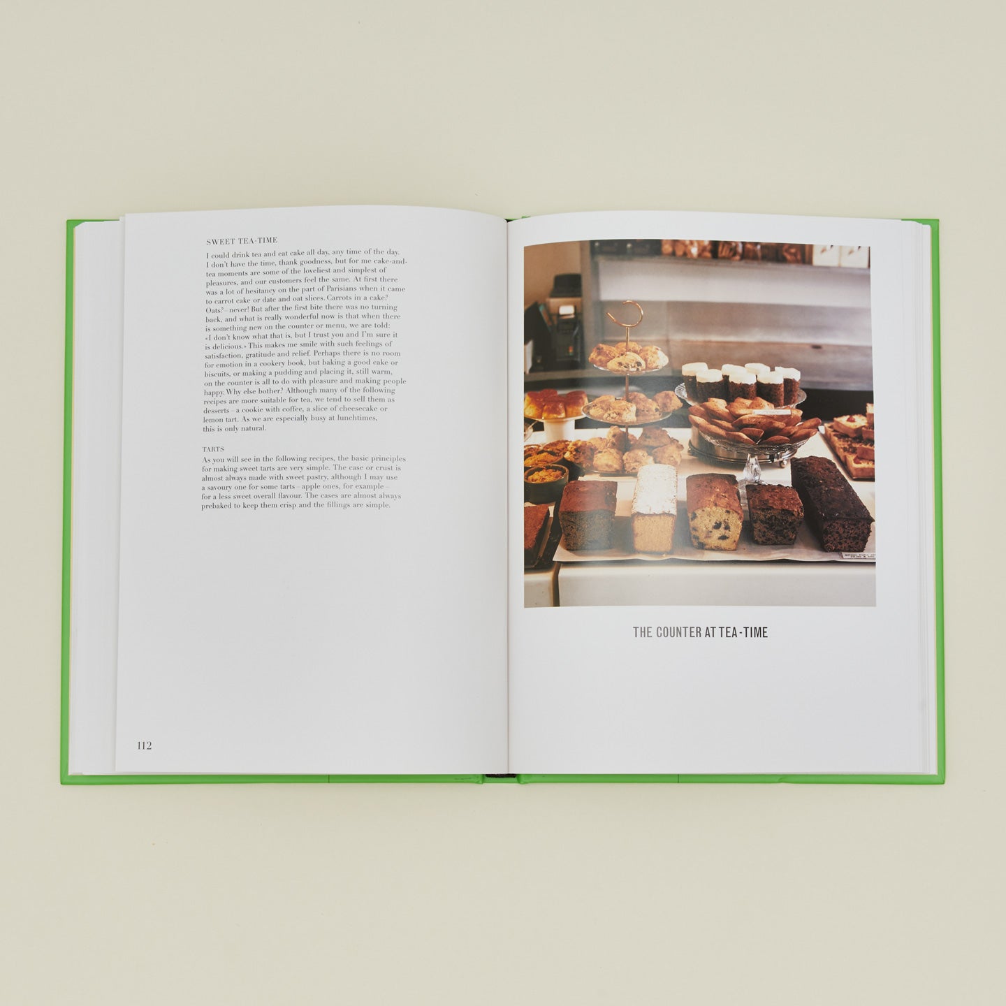 Breakfast, Lunch, Tea Cookbook open