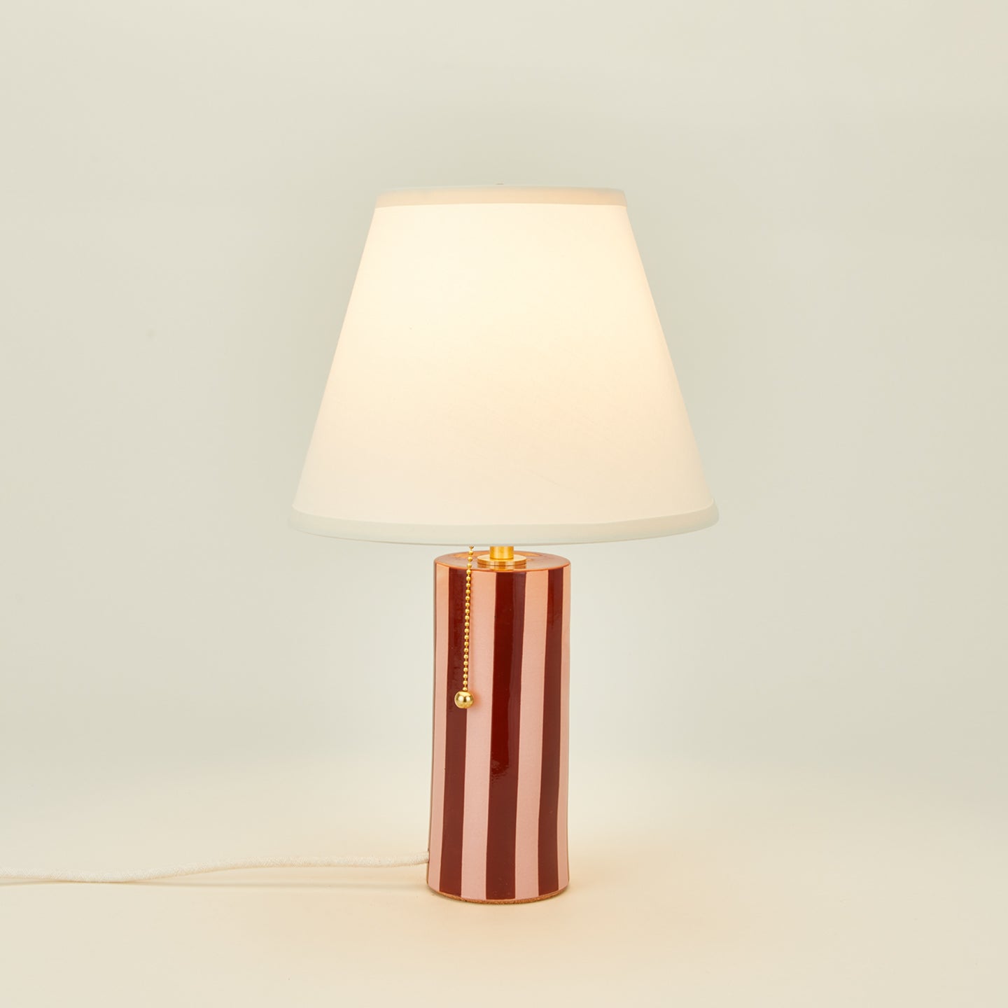 Pigeontoe colorstory lamp in blush and terracotta