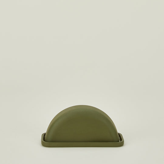 Curve butter dish - Moss