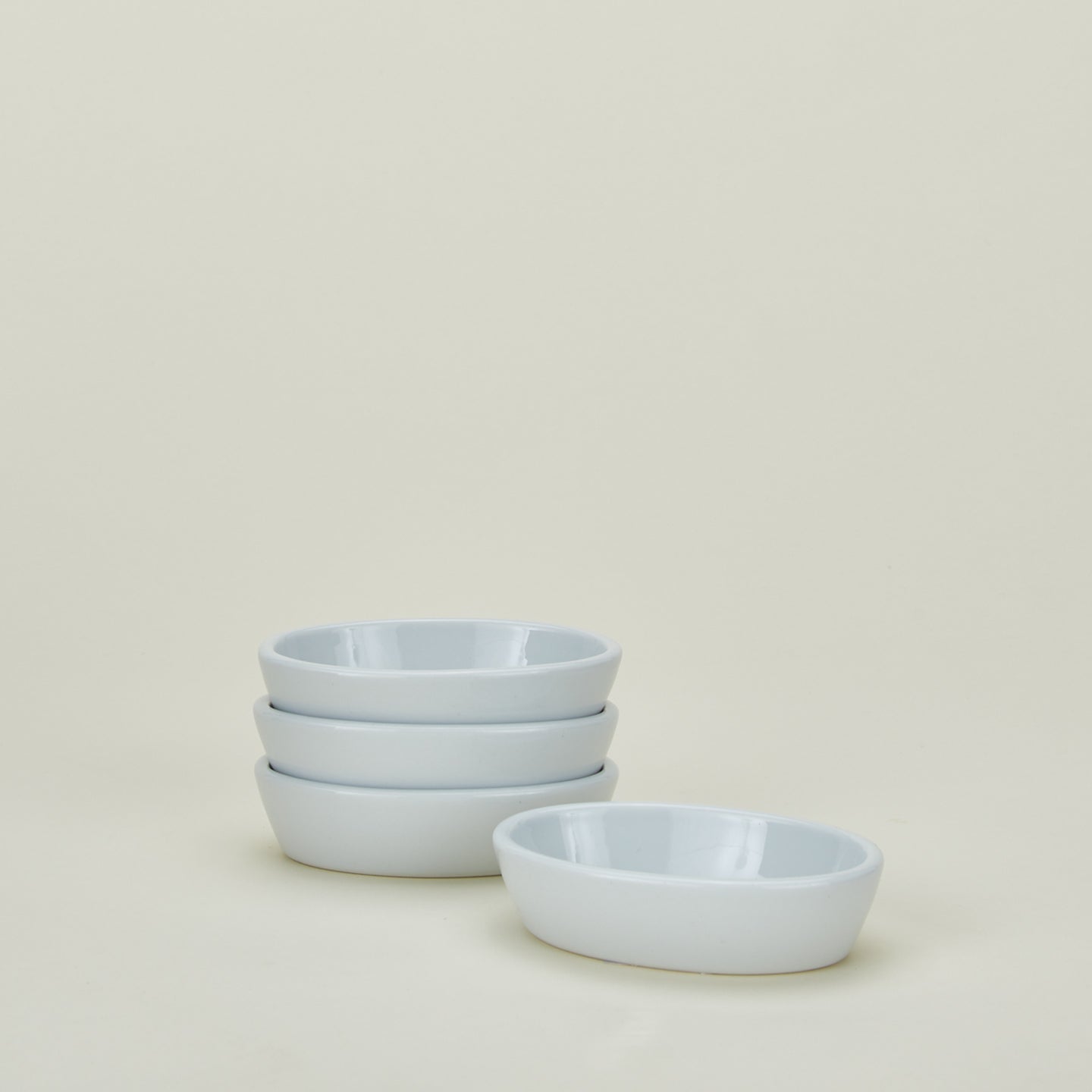 Oval deep oval baker set of 4