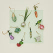 Veggie ornaments, set of 9