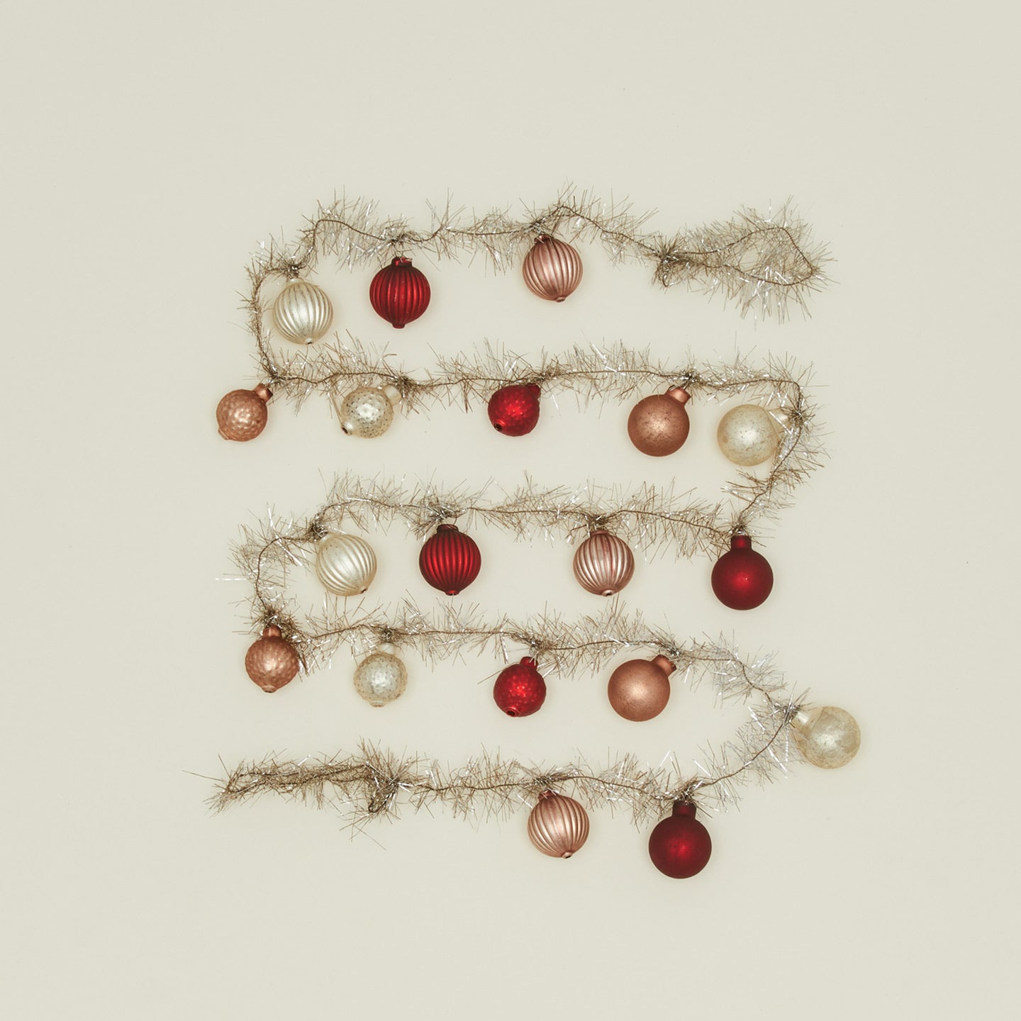 Vintage-y tinsel garland