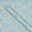 Close up view of Floral Menorah Wrapping Paper