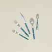 Bistrot Flatware in aquamarine.