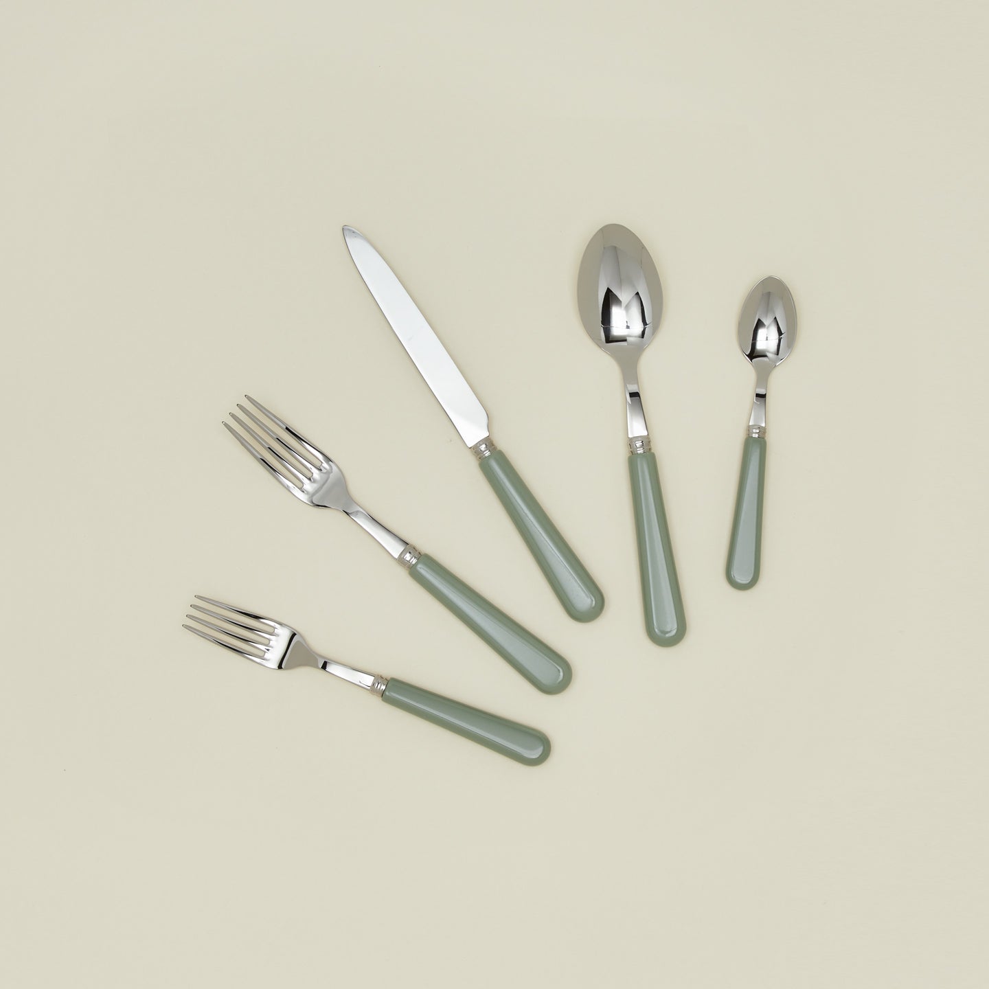 Pop 5 piece place setting in asparagus