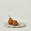Ruffle edge platter with pears