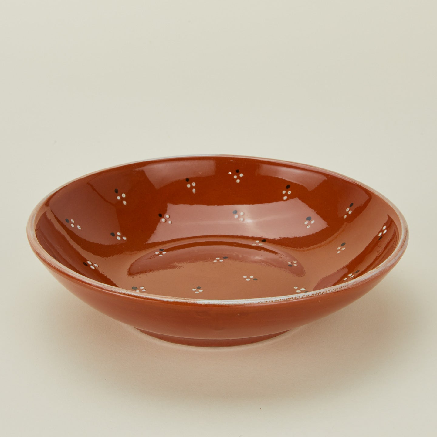 Close up view of Dotty low bowl